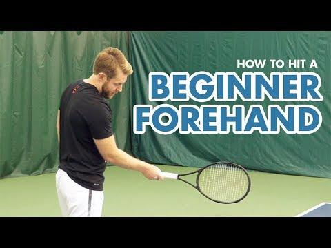 Embedded thumbnail for How to Hit a Beginner Forehand - Tennis Lesson