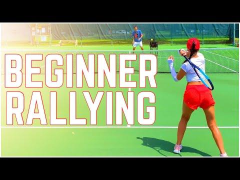 Embedded thumbnail for Beginner Tennis Rally Lesson 