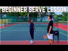 Embedded thumbnail for Beginner Tennis Serve Lesson | Learning the Loop