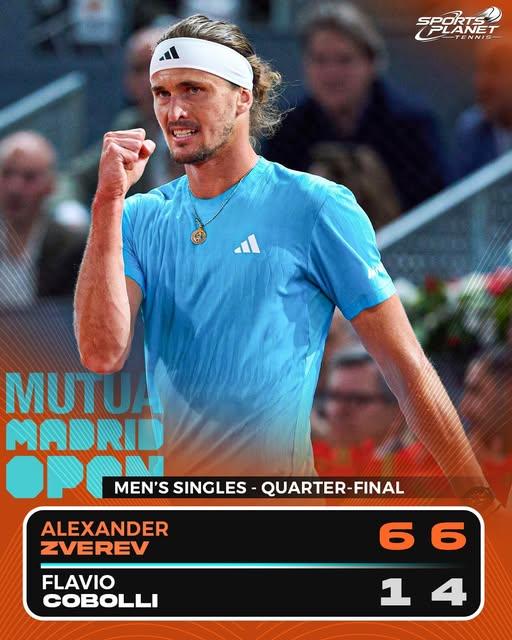 Alexander Zverev-Flavio Cobolli